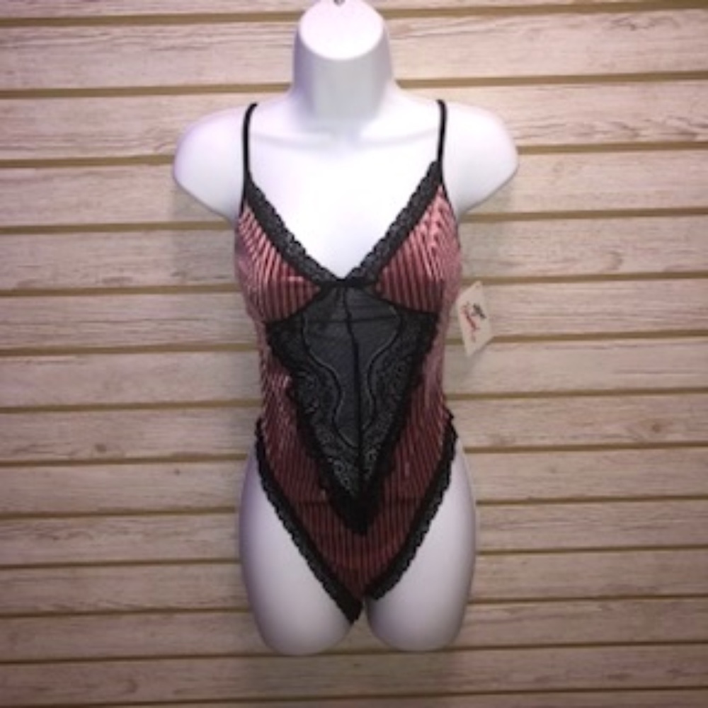 Velvet & Lace Teddy Lingerie